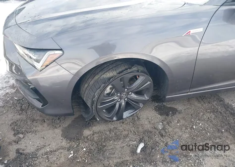 2021 Acura Tlx A-Spec Package из США, поврежденный, VIN 19UUB6F54MA009822